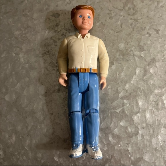 Vintage Fisher-Price Loving Family Dad 1993 Action Figure with Blue Pants - Picture 1 of 5